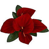 Штучні квіти букет бордюрні кали Бархат, 20см, фото 2