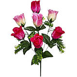 Штучні квіти букет атласних бутонів Греція, 48см, фото 2