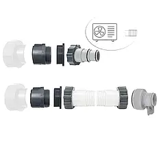 Набір: InPool 22991 для підключення теплового насоса незалежного виробника до шлангів Ø 32 мм