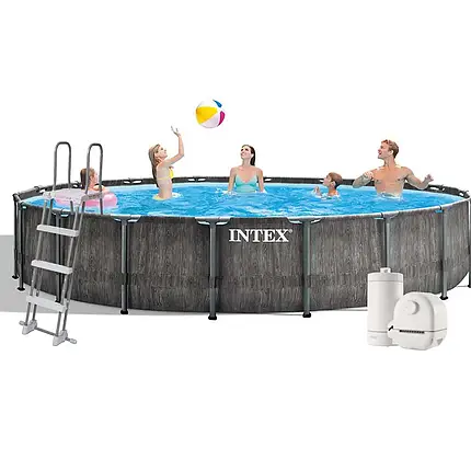 Каркасний басейн Intex 26744, 549 x 122 см (5 678 л/год, драбина, тент, підстилка), фото 1