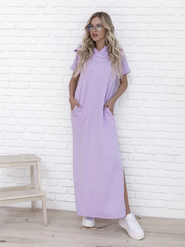 Плаття ISSA PLUS 12091 S бузковий