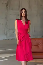 Плаття ISSA PLUS 12080 XL малиновий, фото 5