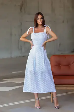 Плаття ISSA PLUS 12833 S білий, фото 1