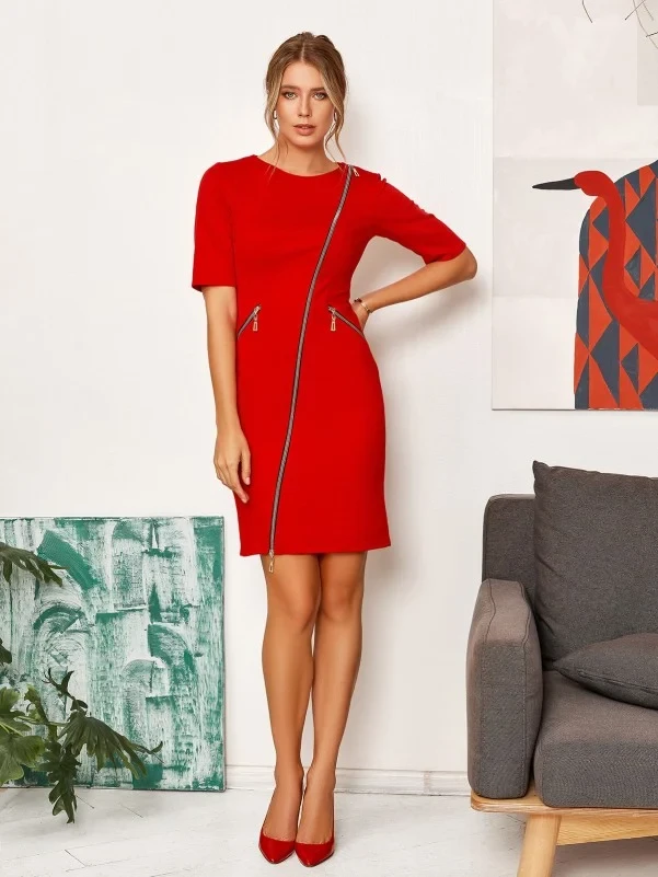 Плаття ISSA PLUS SA-289 S червоний