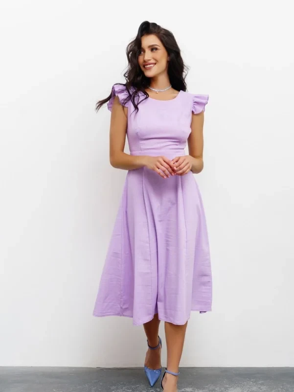 Плаття ISSA PLUS 12803 L бузковий