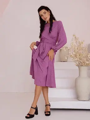 Плаття ISSA PLUS SA-397 XL бузковий, фото 1