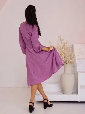 Плаття ISSA PLUS SA-397 XL бузковий, фото 4