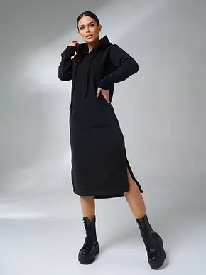 Плаття ISSA PLUS 11104 XXL чорний, фото 1