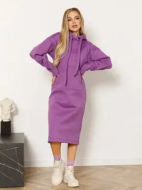 Плаття ISSA PLUS 12974 XL бузковий, фото 1