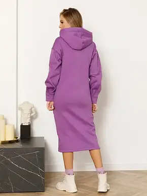 Плаття ISSA PLUS 12974 XL бузковий, фото 4