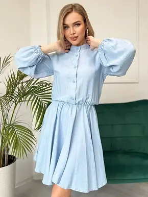 Плаття ISSA PLUS 13816 XL блакитний, фото 1