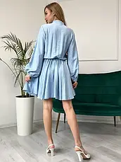 Плаття ISSA PLUS 13816 XL блакитний, фото 4