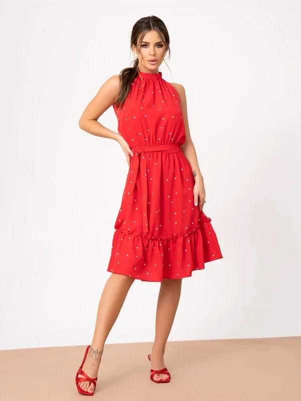 Плаття ISSA PLUS SA-272A L червоний