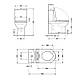 Унітаз підлоговий Qtap Jay Ultra Quiet з сидінням Soft-close 640x360x835 мм QT07222175TW White, фото 4