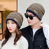 Зимовий комплект шапка + бафф/хомут унісекс, фото 2