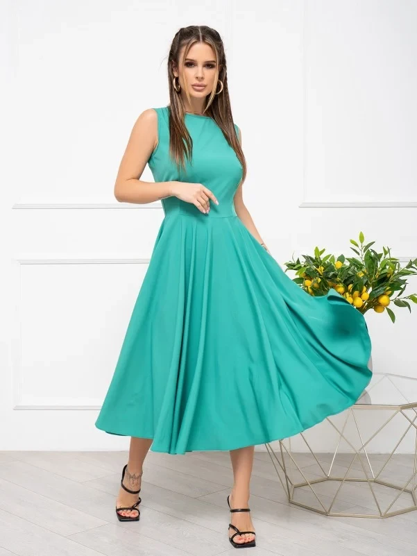 Плаття ISSA PLUS 13944 S зелений