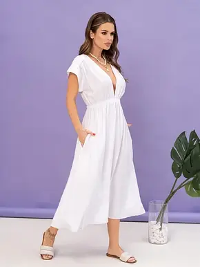 Плаття ISSA PLUS 14078 S білий, фото 3
