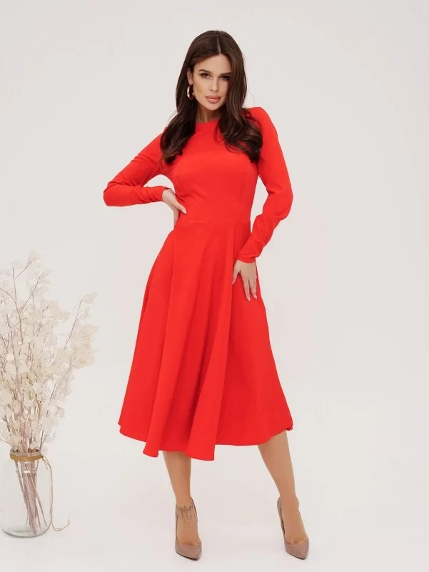 Плаття ISSA PLUS 13534A S червоне