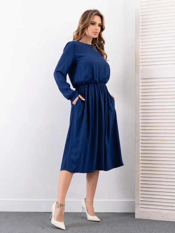 Плаття ISSA PLUS 14283 S синій