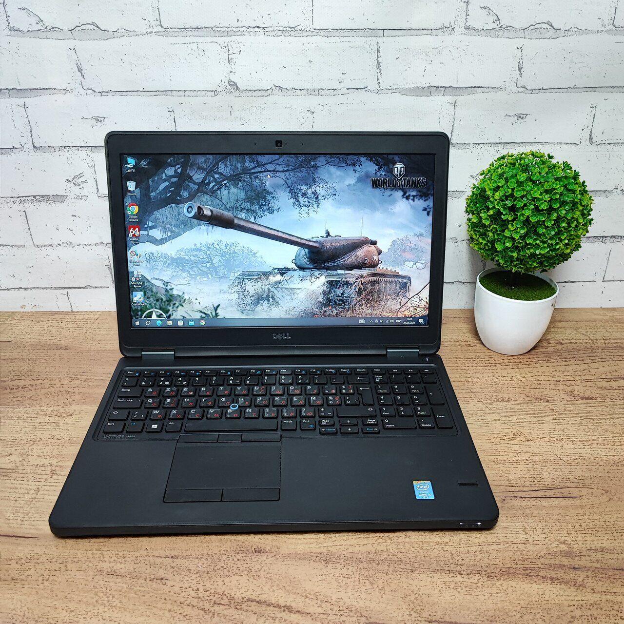 Б/в Ноутбук Б-клас Dell Latitude E5550 15.6" 1366x768| Core i5-5300U| 8 GB RAM| 128 GB SSD| HD 5500