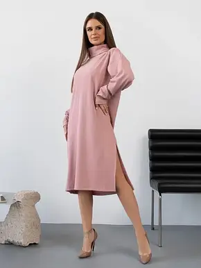 Плаття ISSA PLUS 14433 XL рожевий, фото 3
