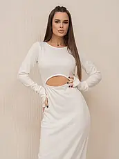 Плаття ISSA PLUS 14438 S молочний, фото 5