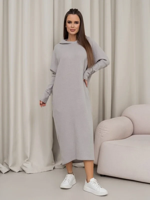 Плаття ISSA PLUS 14366 S сірий
