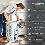 Набір простирадло-наматрацник (200×220см) водонепроникне на гумці, і 2 наволочки, в блакитному кольорі, фото 5