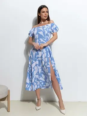 Плаття ISSA PLUS 14542 S блакитний, фото 1
