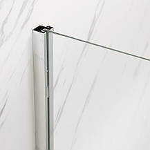 Душова кабіна без піддону Mixxus Premium BEVEL SC01-100x80x195-TR Chrome прозоре скло 6мм (MI6869), фото 5