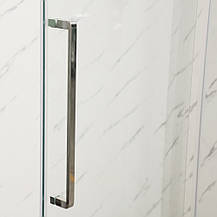 Душова кабіна без піддону Mixxus Premium BEVEL SC01-100x80x195-TR Chrome прозоре скло 6мм (MI6869), фото 6