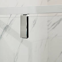 Душова кабіна без піддону Mixxus Premium BEVEL SC01-90x90x195-TR Chrome прозоре скло 6мм (MI6863), фото 3