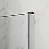 Душова кабіна без піддону Mixxus Premium BEVEL SC01-90x90x195-TR Chrome прозоре скло 6мм (MI6863), фото 11
