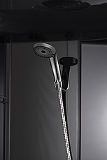 Бокс душовий з гідромасажем Mixxus STRONG SBH02-90x90x215-GR SATIN низький піддон (MI6891), фото 4
