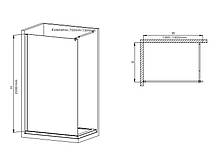 Душова перегородка Mixxus Premium FLAT SP01-140x200-TR Chrome Walk-In прозоре скло 8мм (MI6853), фото 4
