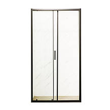 Двері в нішу Mixxus Premium DIVERSE SD01-100x185-TR Black прозоре скло 5мм (MI6876), фото 5