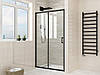 Двері в нішу Mixxus Premium DIVERSE SD01-100x185-TR Black прозоре скло 5мм (MI6876), фото 9