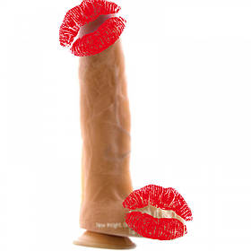 Реалістичний великий фалоїмітатор на присоску