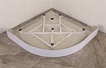 Душова кабіна з низьким піддоном Mixxus PLAIN SCT02-90x90x195-FB SATIN матове скло 4мм (MI6896), фото 3