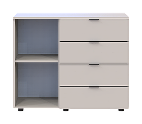 Комод у вітальню Doros Гелар GС1 100х40х81,2 см Кашемір (DRS-011290)