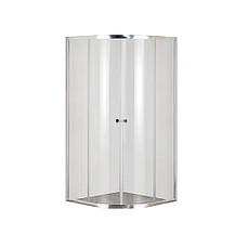 Душова кабіна без піддону Mixxus PLAIN SC01-90x90x185-TR CHROME прозоре скло 4мм (MI6899), фото 3