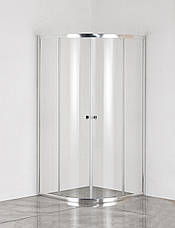 Душова кабіна без піддону Mixxus PLAIN SC01-90x90x185-TR CHROME прозоре скло 4мм (MI6899), фото 6