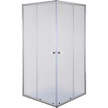 Душова кабіна з низьким піддоном Mixxus CUBIC SCT01-90x90x195-FB CHROME матове скло 4мм (MI6903), фото 3