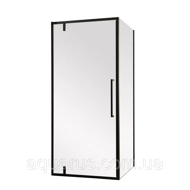 Душова кабіна без піддону Mixxus Premium BEVEL SC01-90x90x195-TR Black прозоре скло 6мм (MI6864)