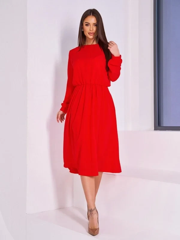 Плаття ISSA PLUS 15010 3XL червоний, фото 1