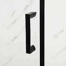 Двері в нішу Mixxus Premium DIVERSE SD01-160x185-TR Black прозоре скло 5мм (MI6879), фото 6