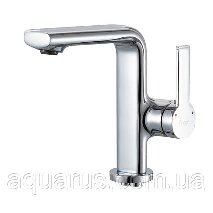 Змішувач для умивальника FRAP F1088, литий вилив, латунь, хром, фото 1