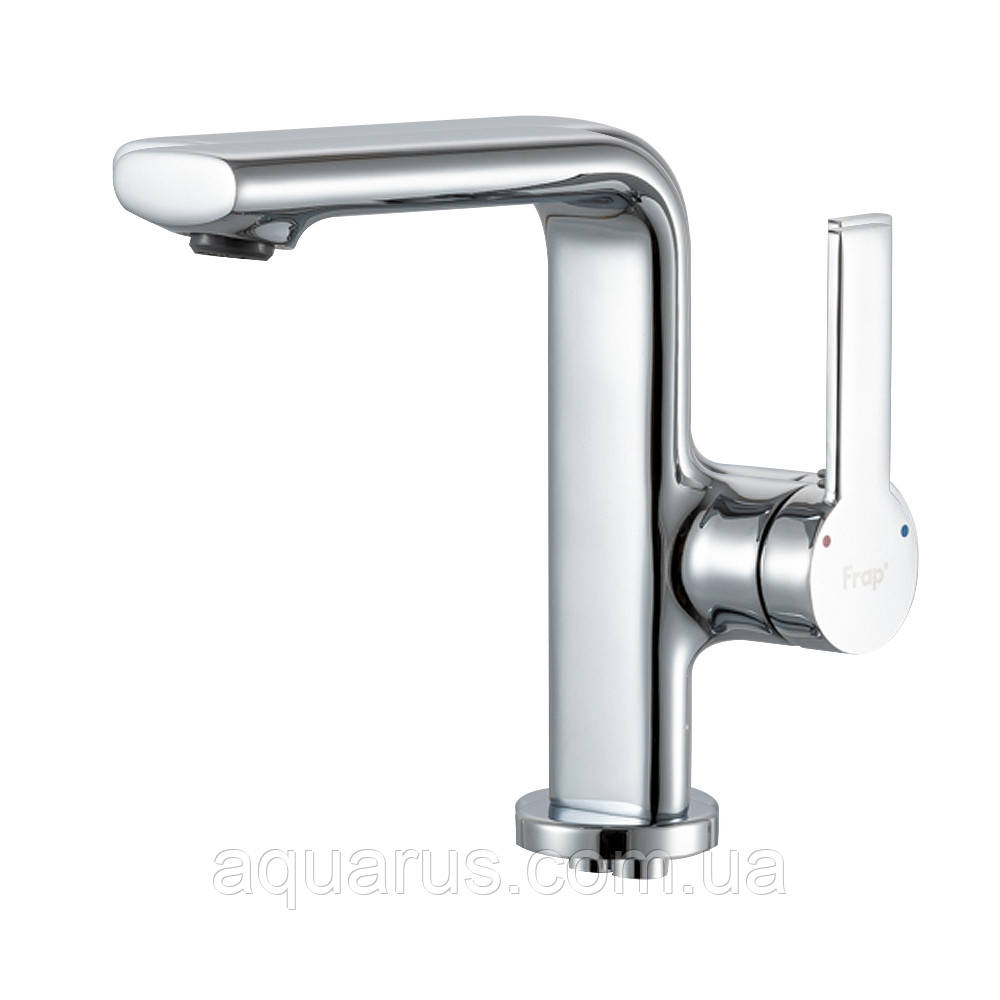 Змішувач для умивальника FRAP F1088, литий вилив, латунь, хром