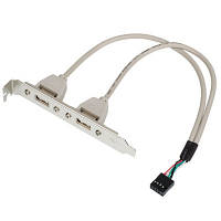 Популярний! Кабель для передачі даних косичка (для системної плати), 2xUSB 2.0 Atcom (15257) - Краща якість тільки на