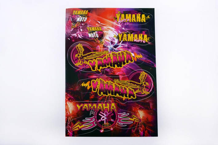 Наклейки (набір) Ямаха (33х22см, різнокольорові), фото 1